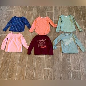Girls 5T Long sleeve shirt bundle